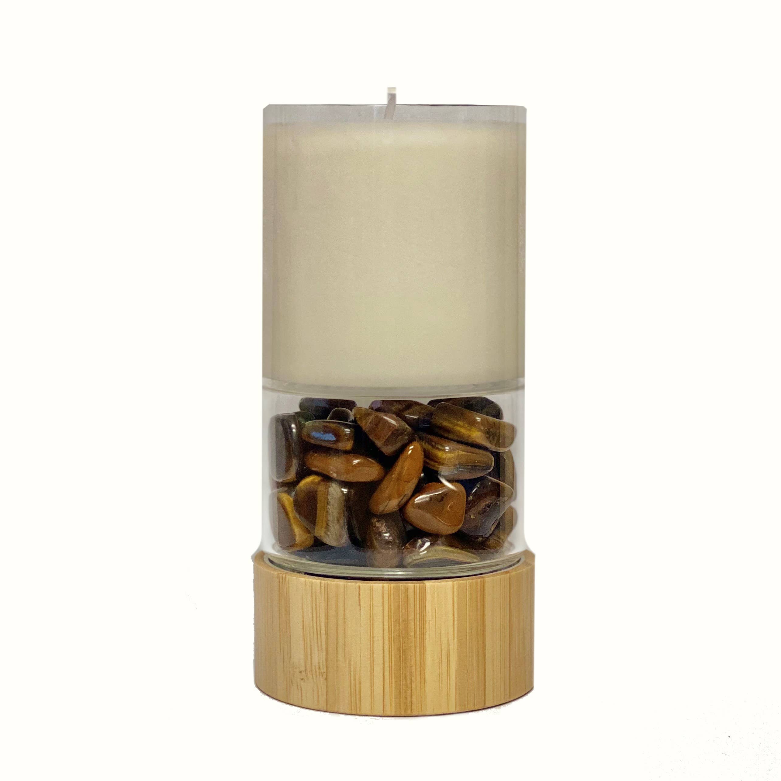 Crystal Power Candle: Clear Quartz