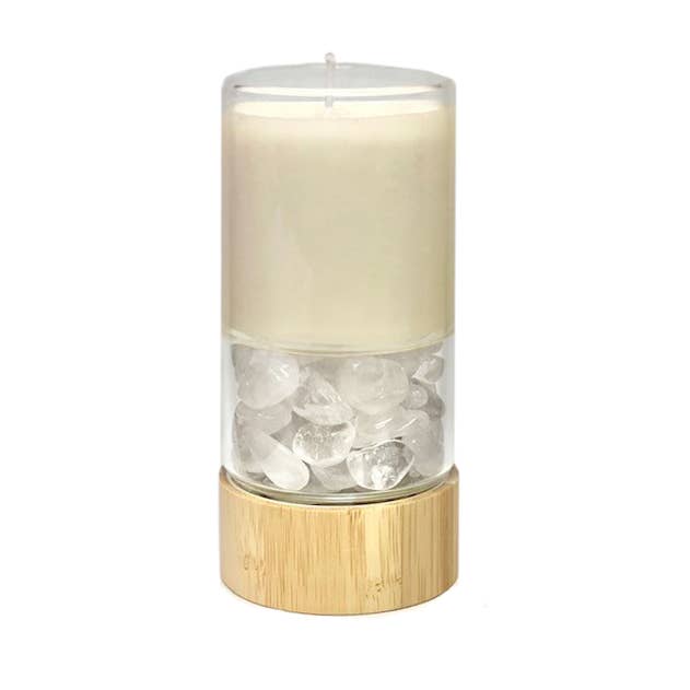 Crystal Power Candle: Amethyst