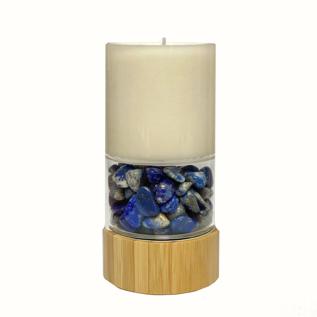Crystal Power Candle: Clear Quartz